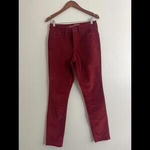 Universal Thread Velvet Red Slim Fit Pants 4